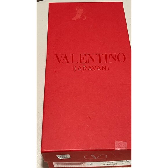 Valentino V Logo Cutout Calfskin Pink Slide Shoes Size 8 - Picture 6 of 6